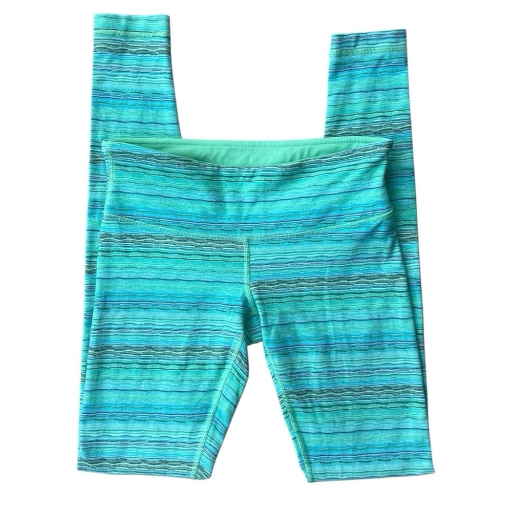 Lululemon Wunder Under Leggings Space Dye Twist Cosmic Teal Multi Size 6